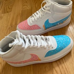 Custom donut drip men’s 10 Nike Air Force 1
